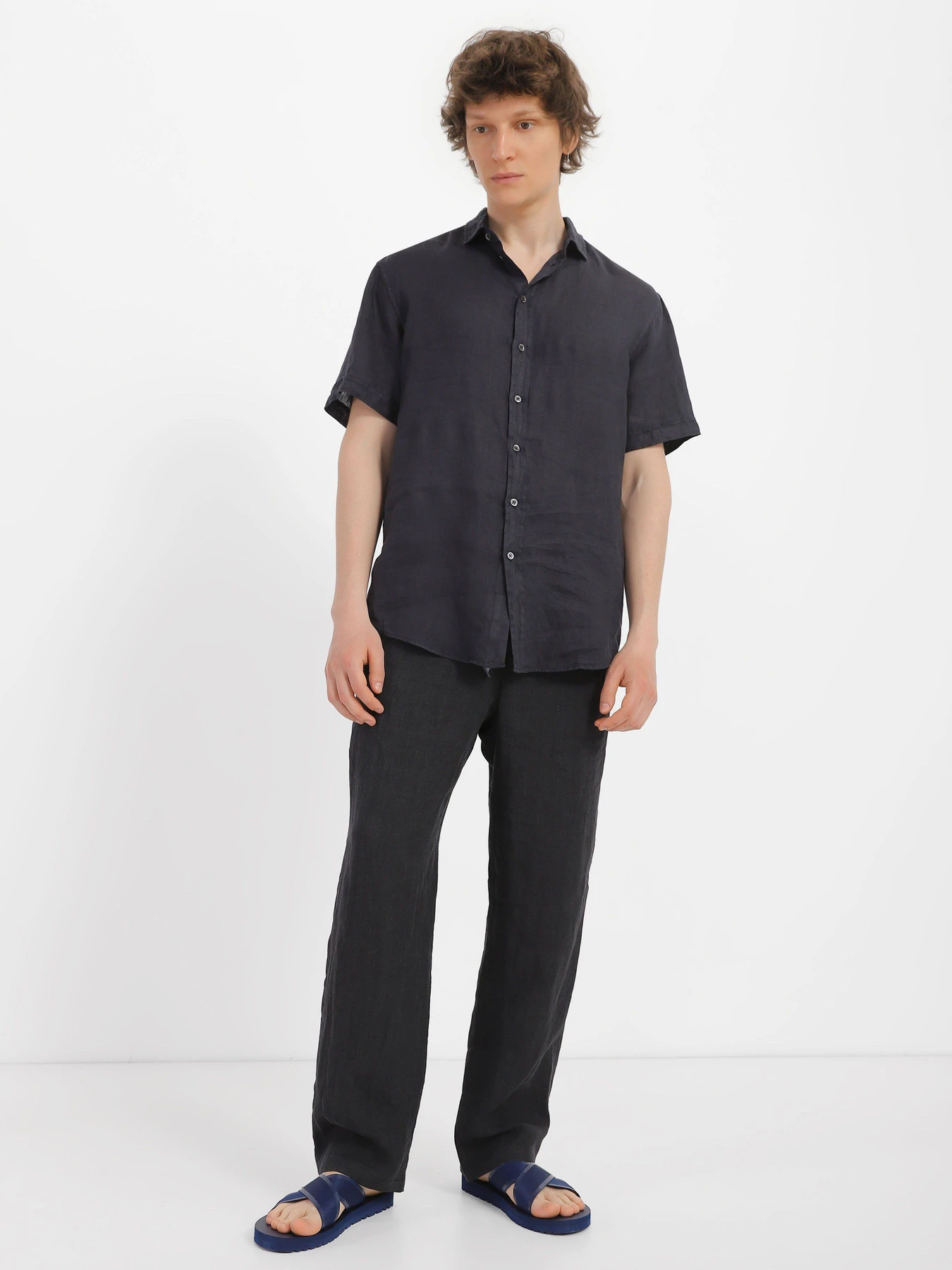 Шльопанці Calvin Klein Crisscros Badge модель YM0YM00641-C7I Шльопанці Calvin Klein Crisscros Badge модель YM0YM00641-C7I Фото