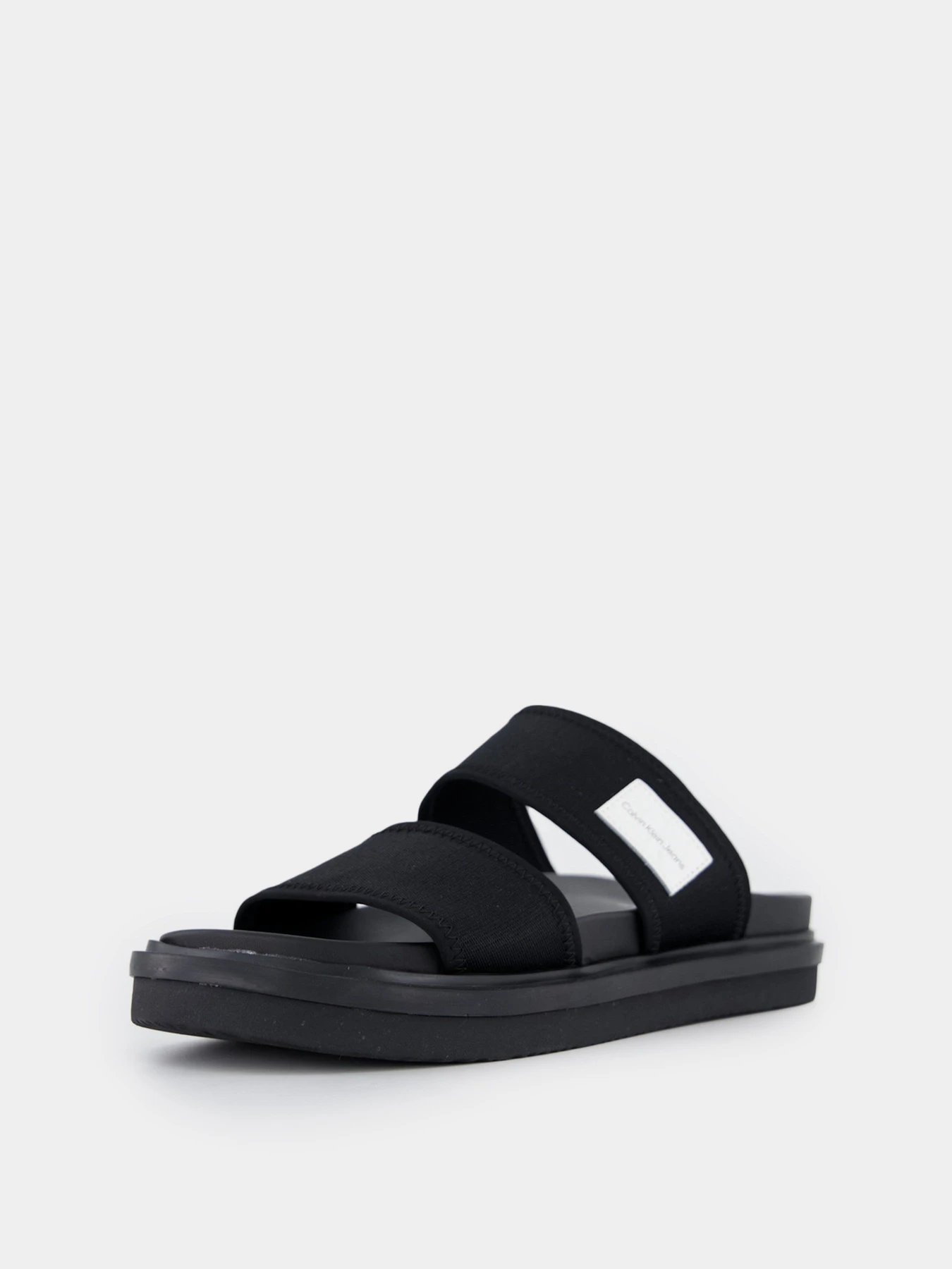 Шльопанці Calvin Klein Sandal Doublebar Badge модель YM0YM00642-BDS Шльопанці Calvin Klein Sandal Doublebar Badge модель YM0YM00642-BDS Фото