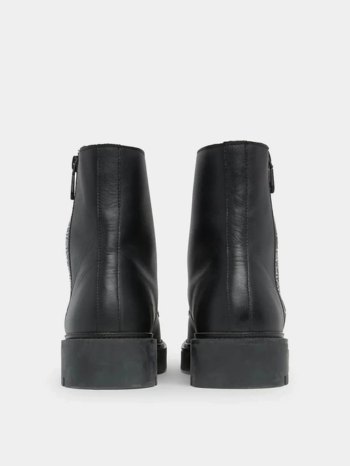 Шкіряні Чоловічі Черевики Calvin Klein Combat Mid Laceup Boot W Zip фото 3