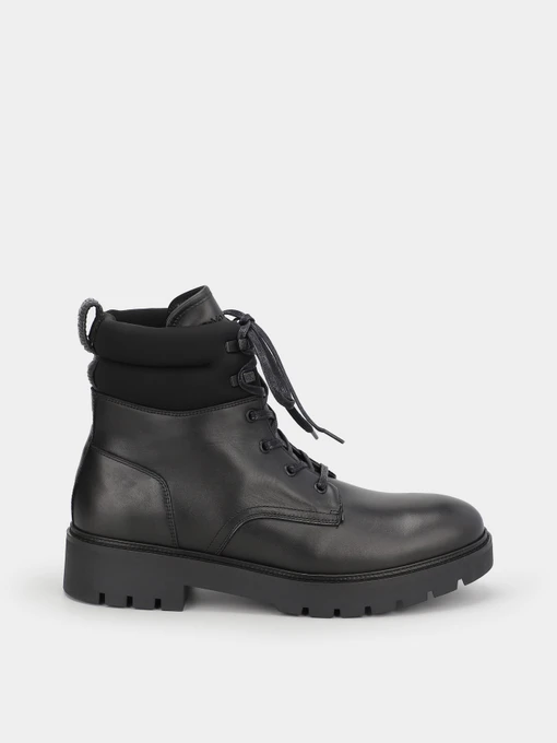 Черевики та чоботи Calvin Klein Combat Mid Laceup Boot Lth модель YM0YM00832-BEH Фото