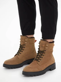 Черевики та чоботи Calvin Klein Combat Mid Laceup Wl Suede модель YM0YM00765-0HD Фото