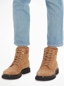 Черевики та чоботи Calvin Klein Eva Mid Laceup Boot Suede модель YM0YM00802-0HD Фото