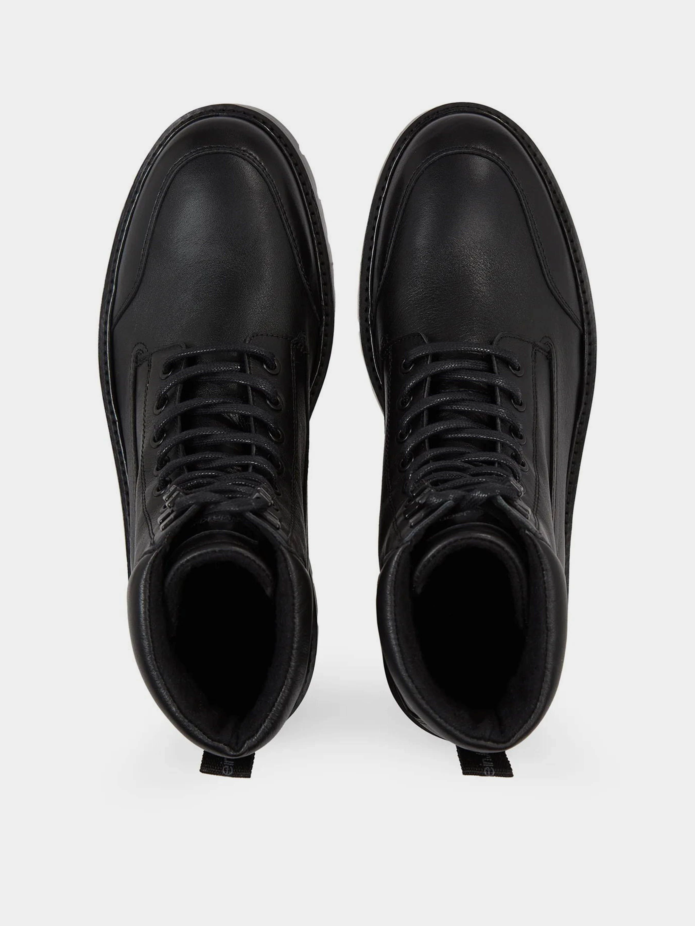 Шкіряні Чоловічі Черевики Calvin Klein Combat Mid Laceup Wl Lth фото 3