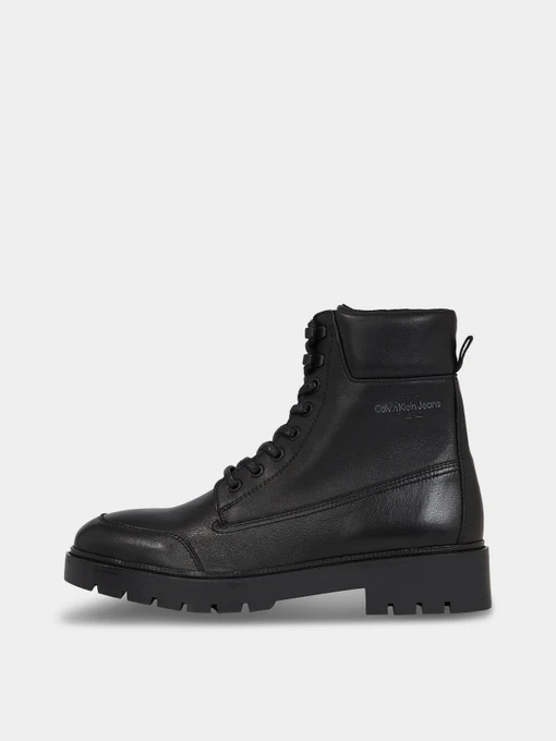 Шкіряні Чоловічі Черевики Calvin Klein Combat Mid Laceup Wl Lth фото 2