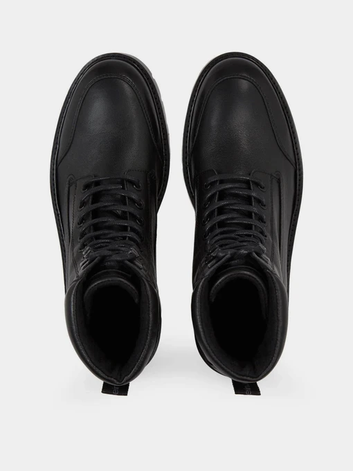 Шкіряні Чоловічі Черевики Calvin Klein Combat Mid Laceup Wl Lth фото 3