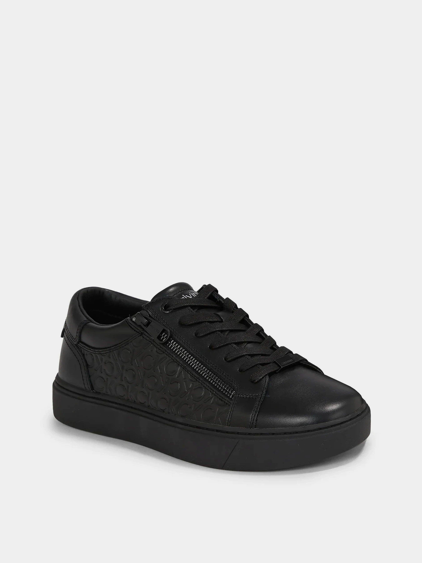 Кеды Calvin Klein Low Top Lace Up W/Zip Mono модель HM0HM01188-0GL Кеды Calvin Klein Low Top Lace Up W/Zip Mono модель HM0HM01188-0GL Фото