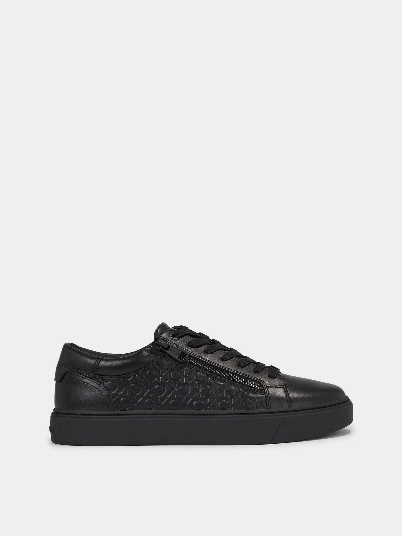 Кеды Calvin Klein Low Top Lace Up W/Zip Mono модель HM0HM01188-0GL Кеды Calvin Klein Low Top Lace Up W/Zip Mono модель HM0HM01188-0GL Фото