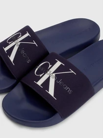 Шльопанці Calvin Klein Slide Monogram Co модель YM0YM00061-0GY Фото