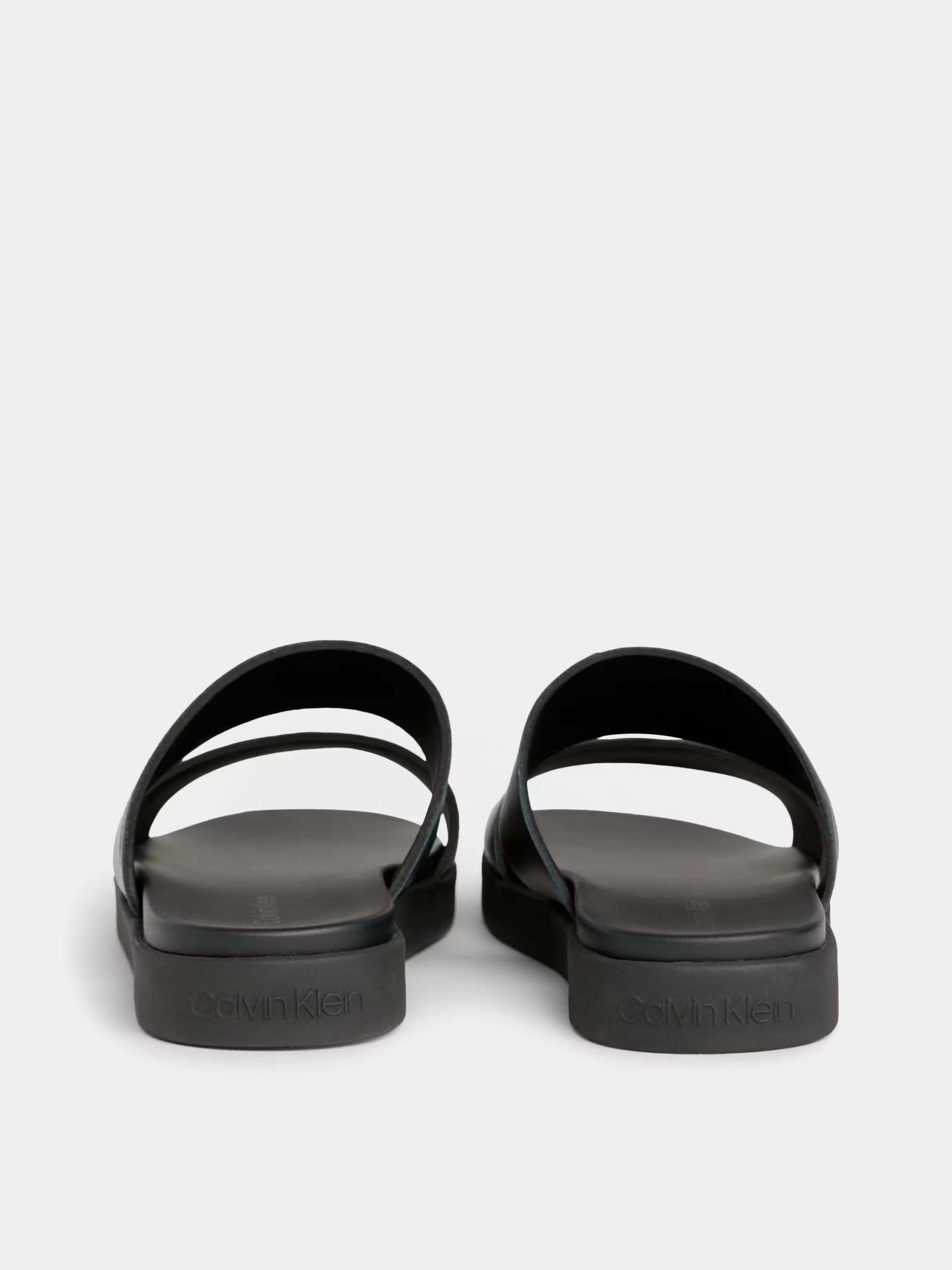 Шкіряні Чоловічі Шльопанці Calvin Klein Double Strap фото 2