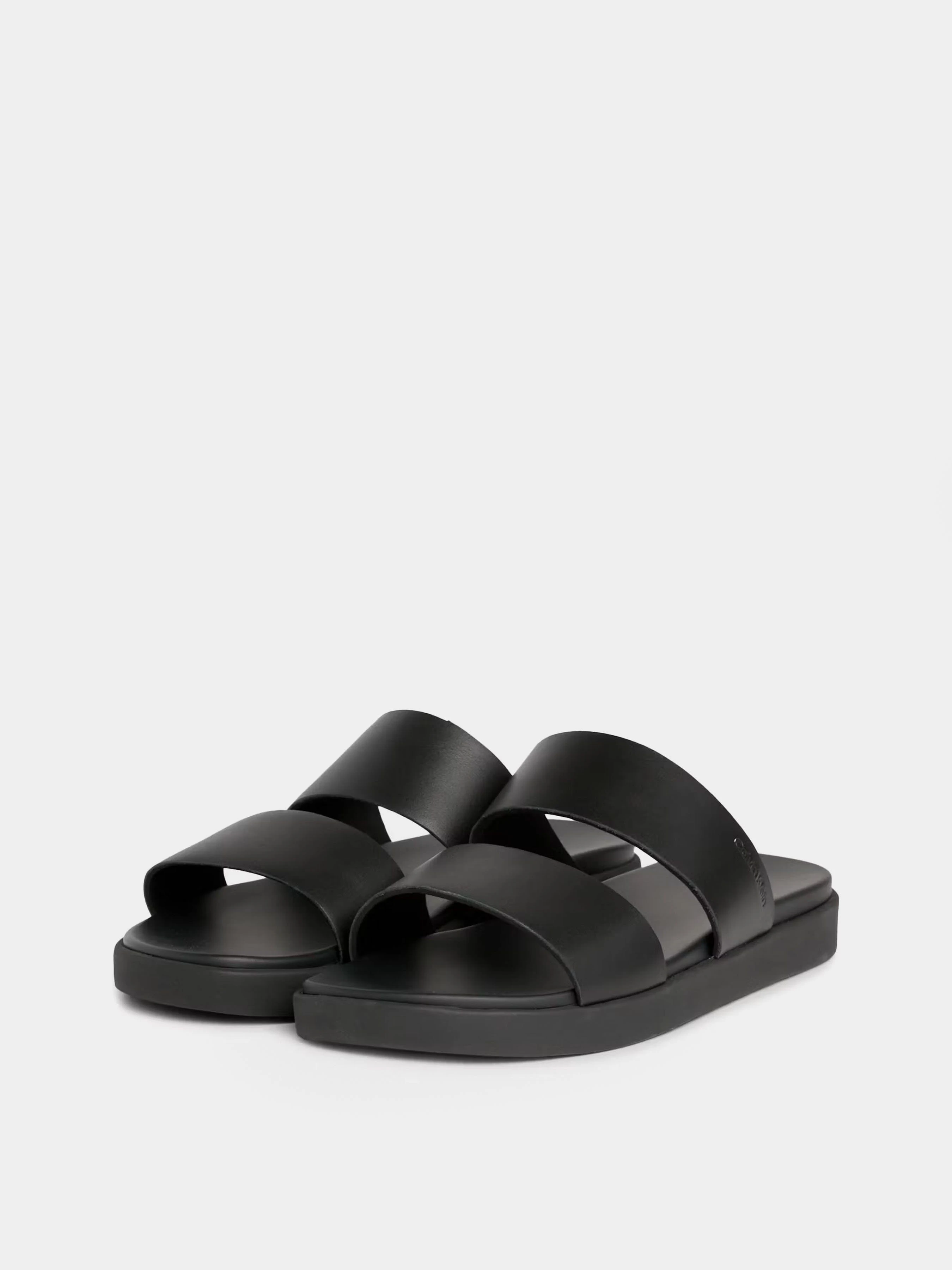 Шкіряні Чоловічі Шльопанці Calvin Klein Double Strap фото 3