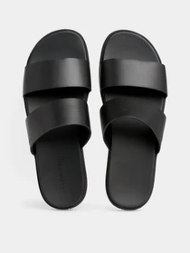 Шлёпанцы Calvin Klein Double Strap модель HM0HM01414-BEH Фото