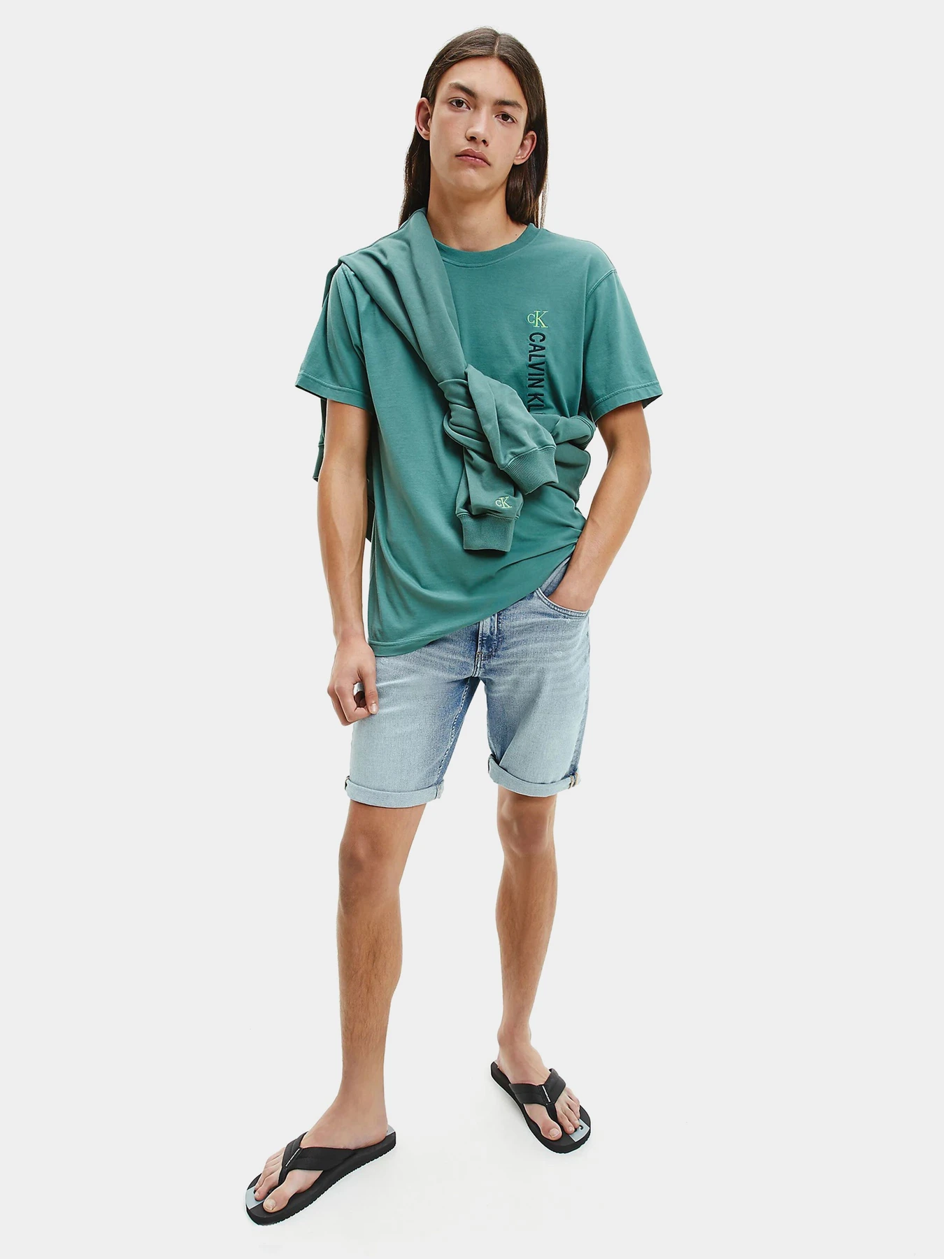 Шлёпанцы Calvin Klein модель YM0YM00072-BDS Шлёпанцы Calvin Klein модель YM0YM00072-BDS Фото