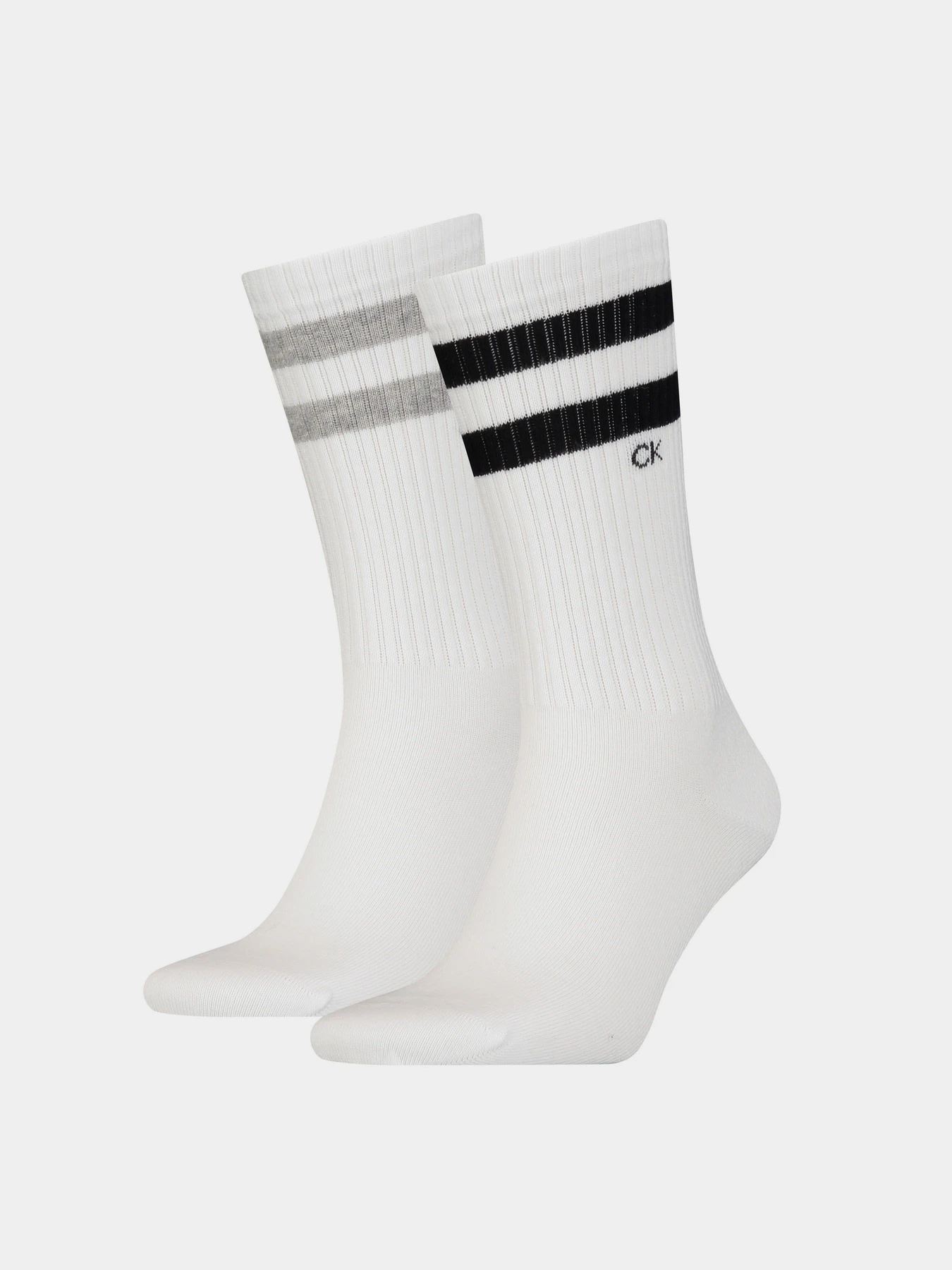 Носки и гольфы Calvin Klein 2 Pack Striped Crew Socks модель 701218711004 Фото