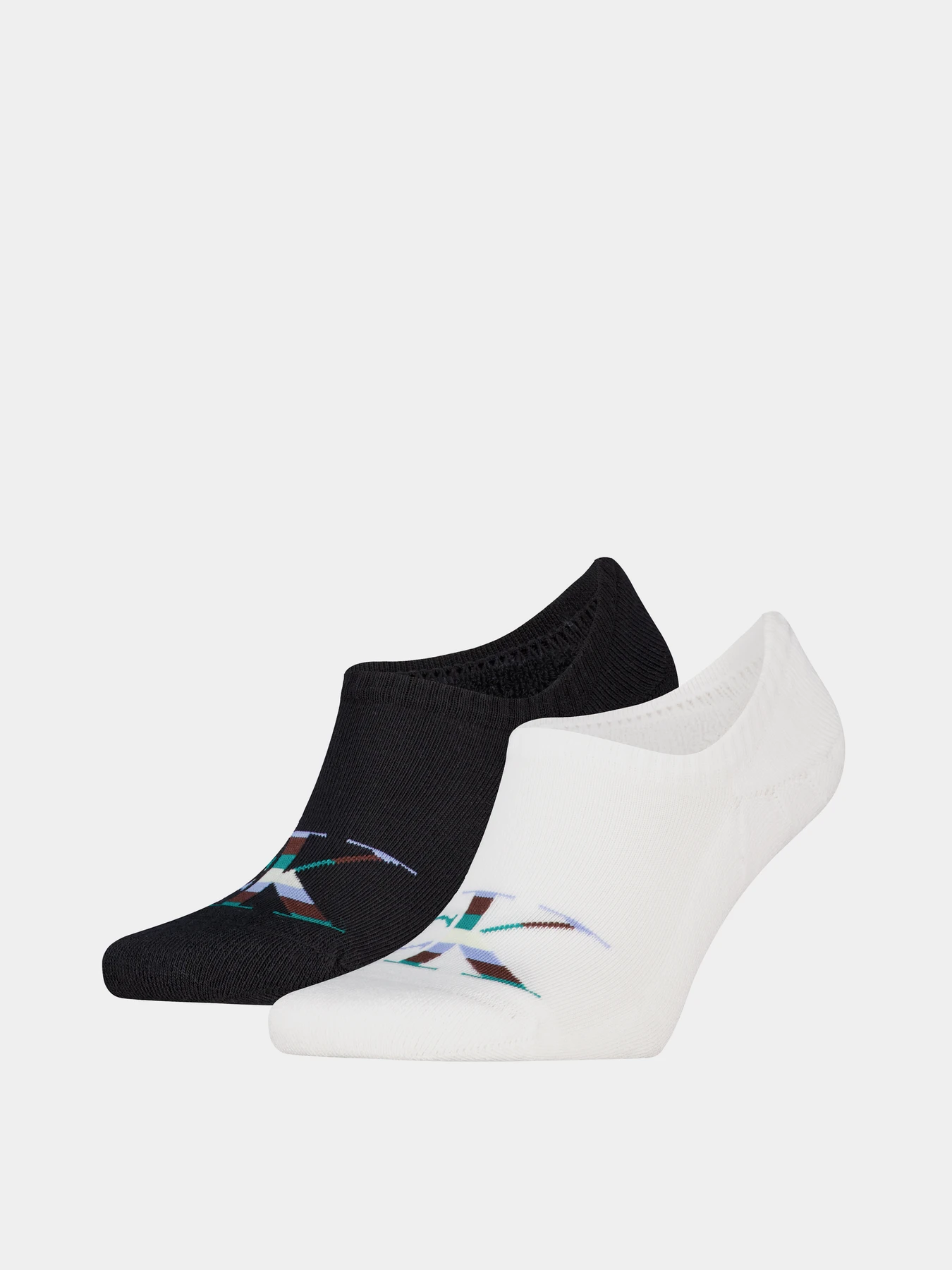 Носки и гольфы Calvin Klein FOOTIE HIGH CUT 2P MONOGR модель 701228809014 Фото