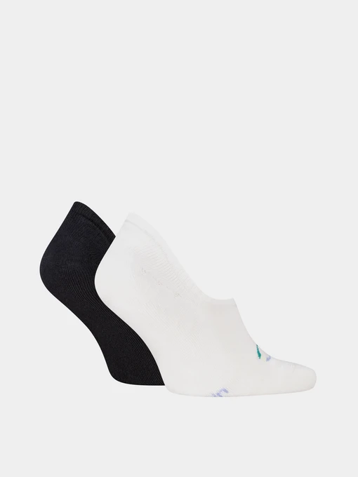 Calvin Klein FOOTIE HIGH CUT 2P MONOGR Набір шкарпеток колір білий/чорний фото 2
