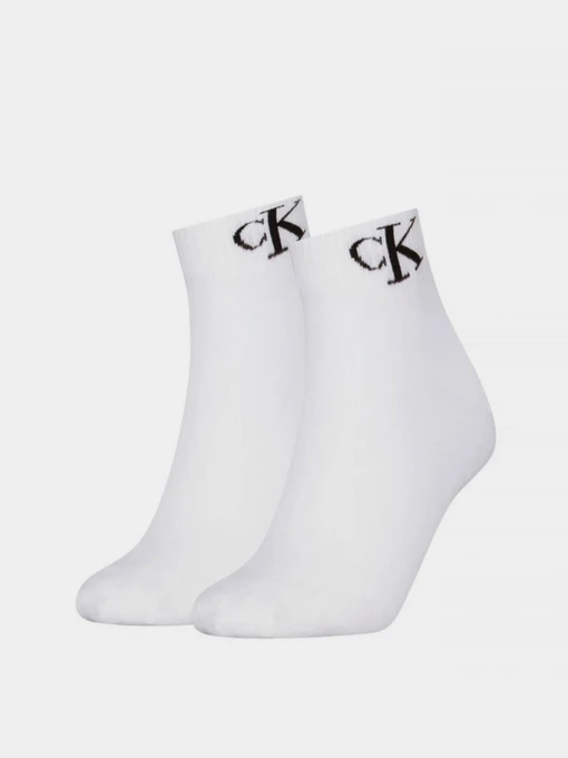 Шкарпетки та гольфи Calvin Klein QUARTER 2P MONOGRAM модель 701228813002 Фото
