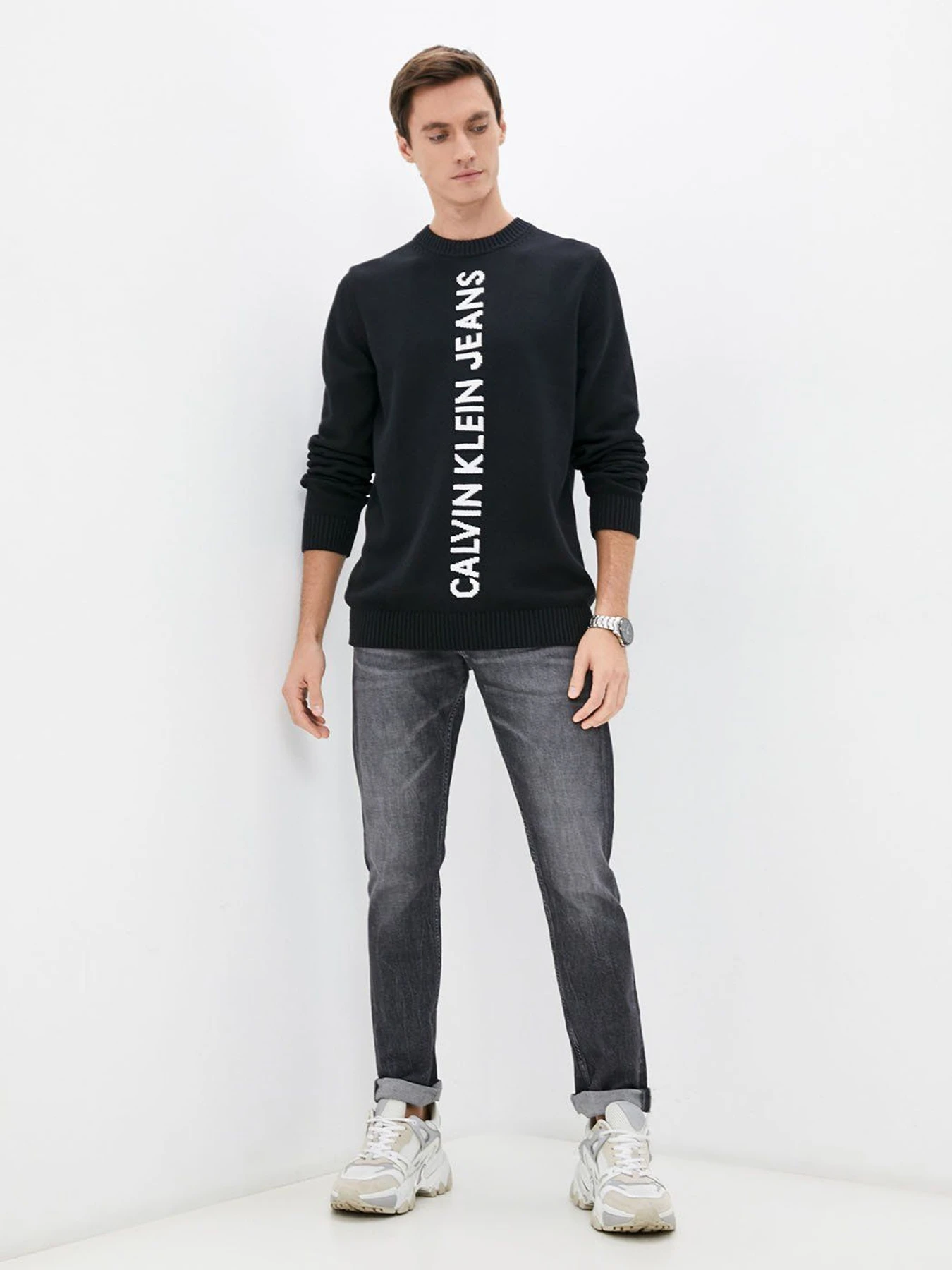 Свитры и кардиганы Calvin Klein Jeans модель J30J319590_BEH Свитры и кардиганы Calvin Klein Jeans модель J30J319590_BEH Фото