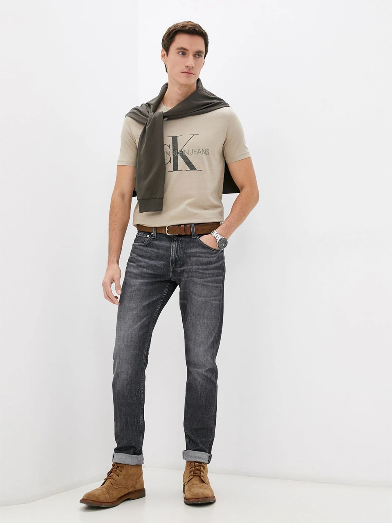 Футболки и поло Calvin Klein Jeans модель J30J317065_PBF Футболки и поло Calvin Klein Jeans модель J30J317065_PBF Фото