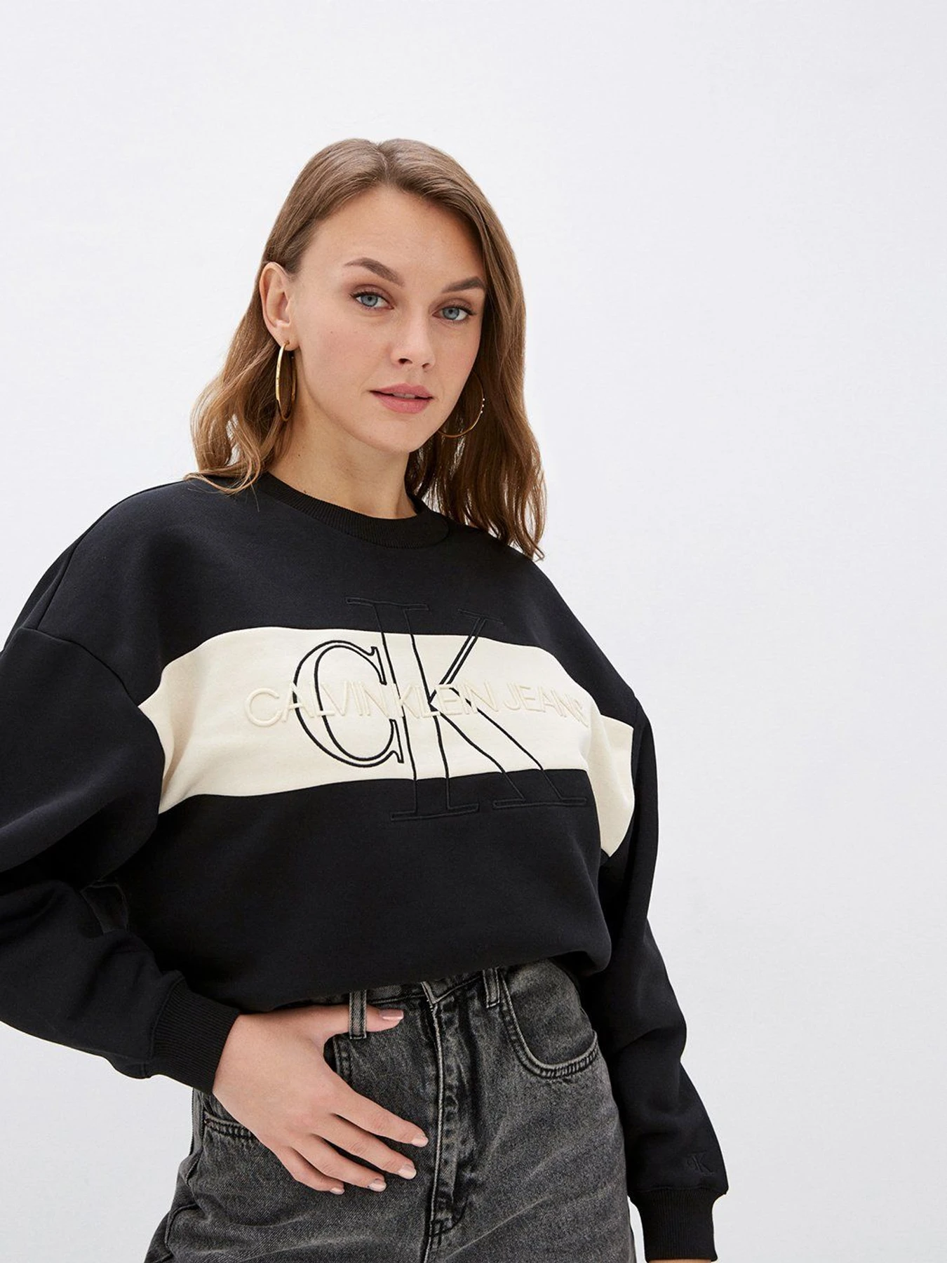 Свитры и кардиганы Calvin Klein Jeans модель J20J216448_BEH Свитры и кардиганы Calvin Klein Jeans модель J20J216448_BEH Фото