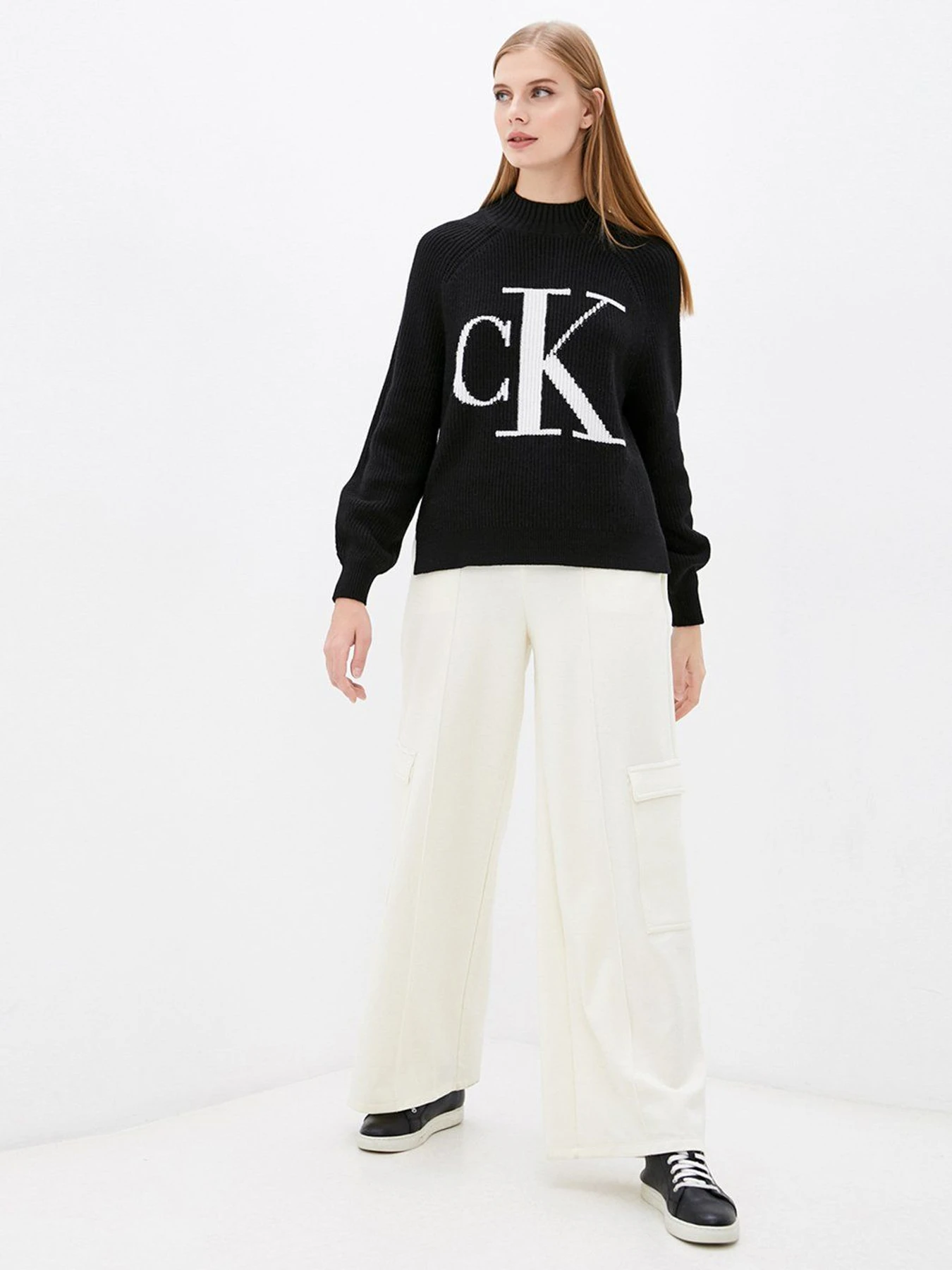 Свитры и кардиганы Calvin Klein Jeans модель J20J216595_BEH Свитры и кардиганы Calvin Klein Jeans модель J20J216595_BEH Фото
