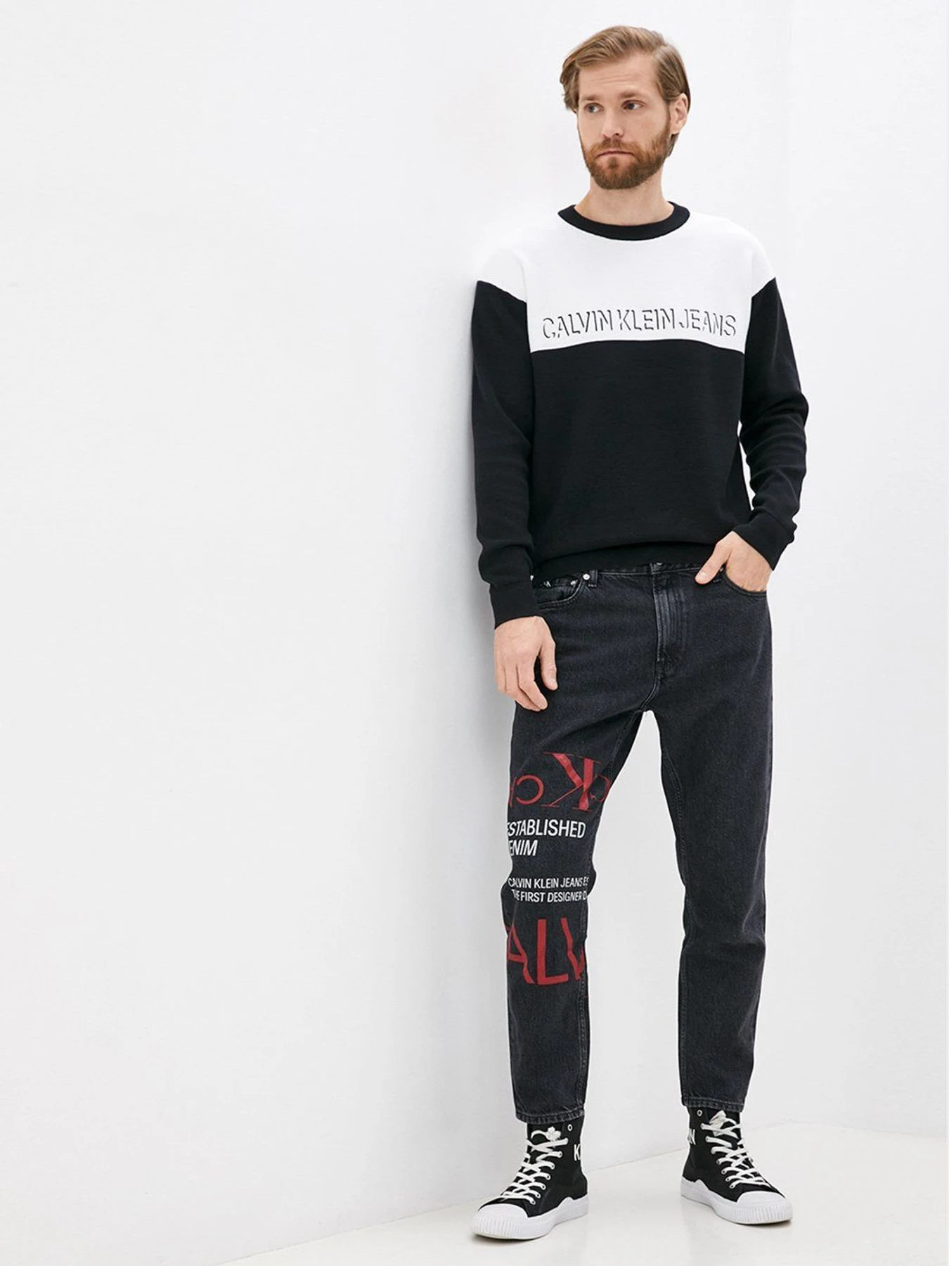 Свитры и кардиганы Calvin Klein Jeans модель J30J318615_YAF Свитры и кардиганы Calvin Klein Jeans модель J30J318615_YAF Фото