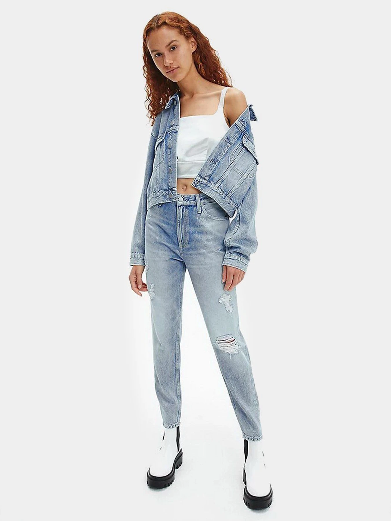 Джинсы Calvin Klein Jeans Mom модель J20J217832_1A4 Джинсы Calvin Klein Jeans Mom модель J20J217832_1A4 Фото