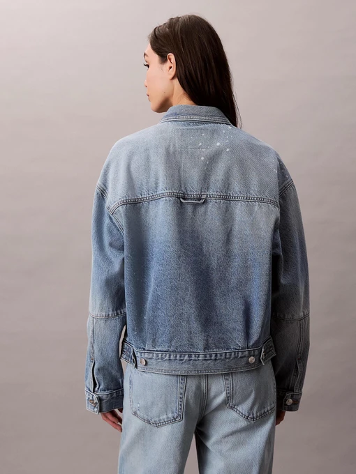 Бавовняна Жіноча Джинсова куртка Calvin Klein Jeans фото 2