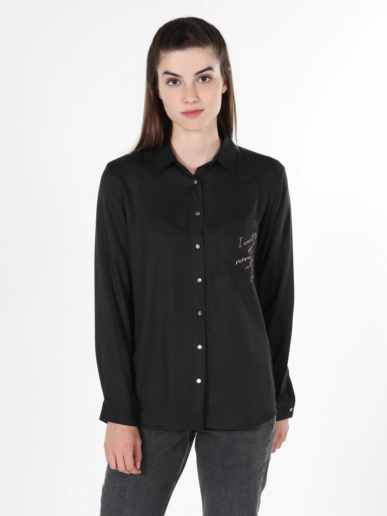 Сорочки Colin’s модель CL1060145BLK Сорочки Colin’s модель CL1060145BLK Фото