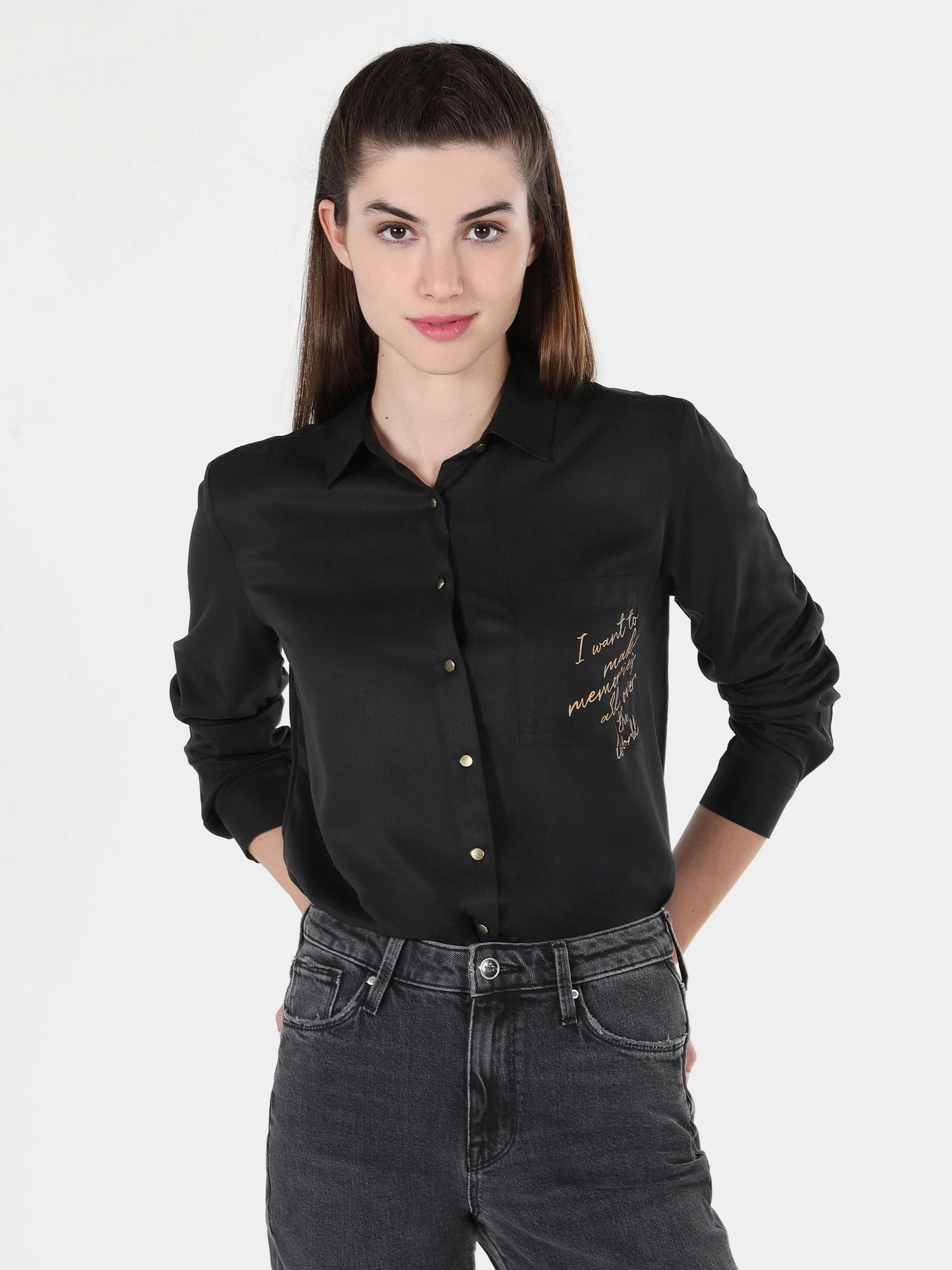 Сорочки Colin’s модель CL1060145BLK Сорочки Colin’s модель CL1060145BLK Фото