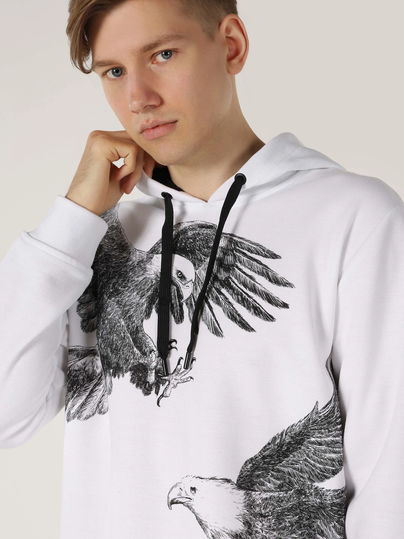 Худи и свитшоты Colin’s модель CL1061757WHT Фото