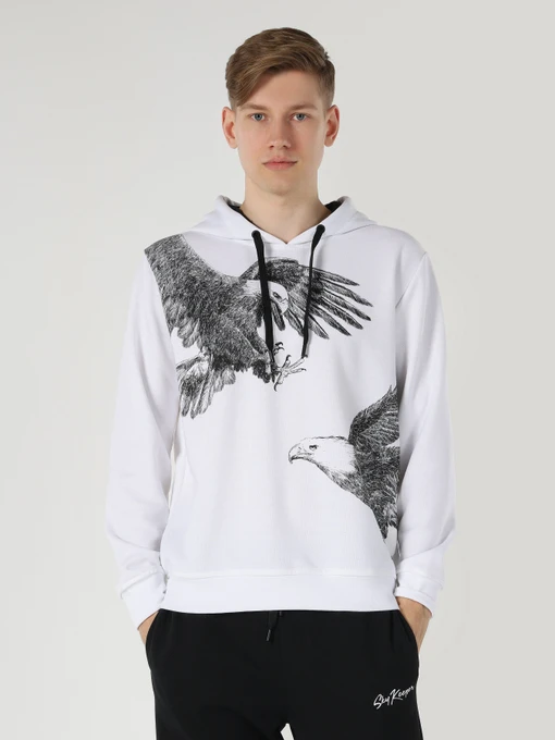Худи и свитшоты Colin’s модель CL1061757WHT Фото