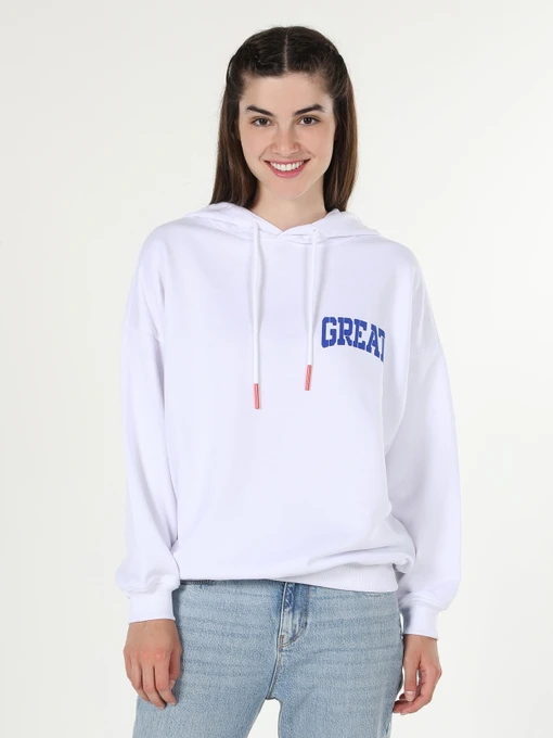 Худи и свитшоты Colin’s модель CL1060169WHT Фото