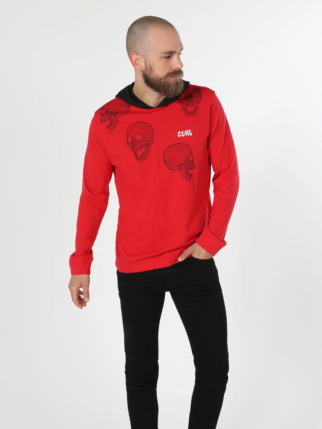 Худи и свитшоты Colin’s модель CL1060476RED Фото