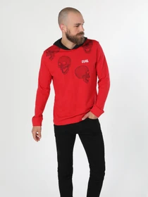 Худи и свитшоты Colin’s модель CL1060476RED Фото