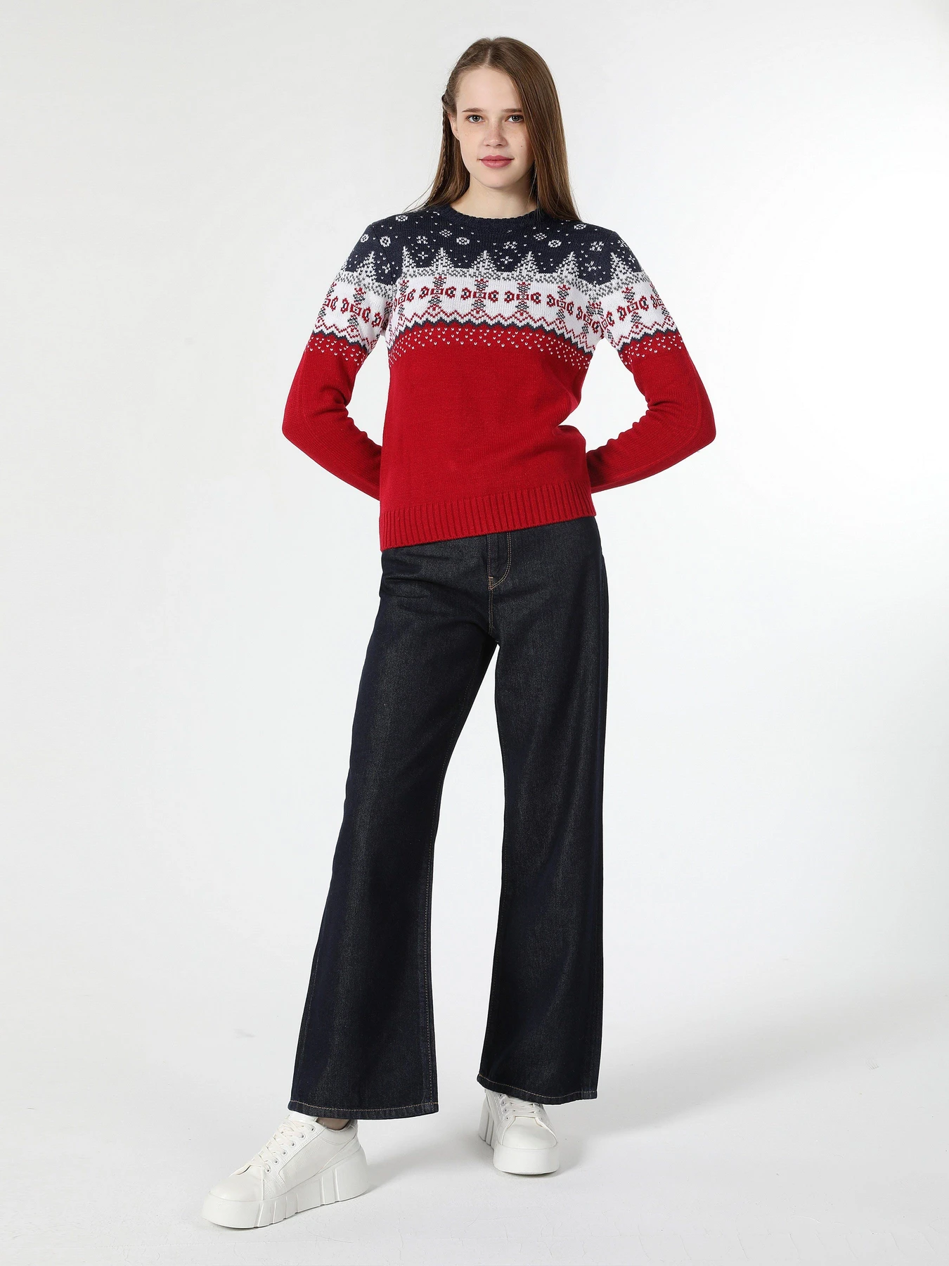 Свитры и кардиганы Colin’s модель CL1061493RED Фото