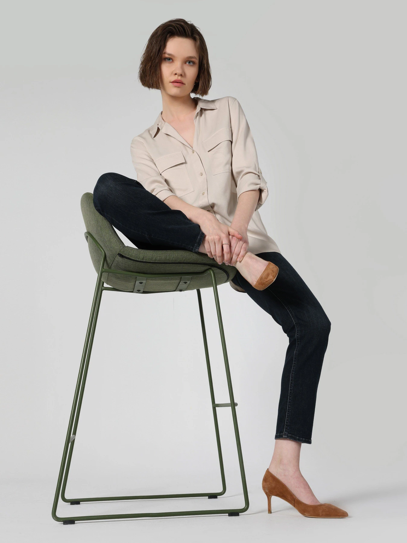 Сорочки Colin’s модель CL1053348BEI Сорочки Colin’s модель CL1053348BEI Фото