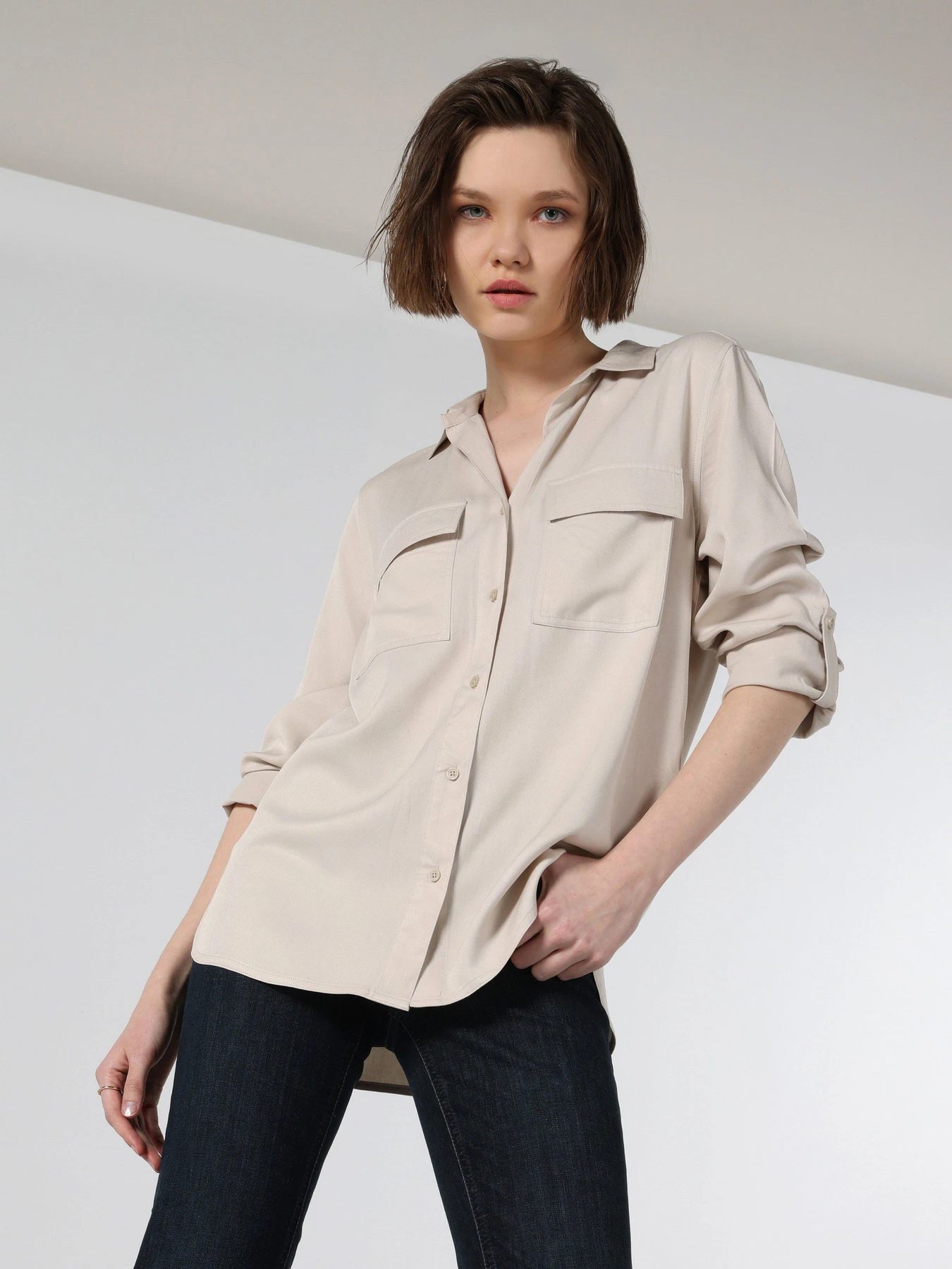 Сорочки Colin’s модель CL1053348BEI Сорочки Colin’s модель CL1053348BEI Фото