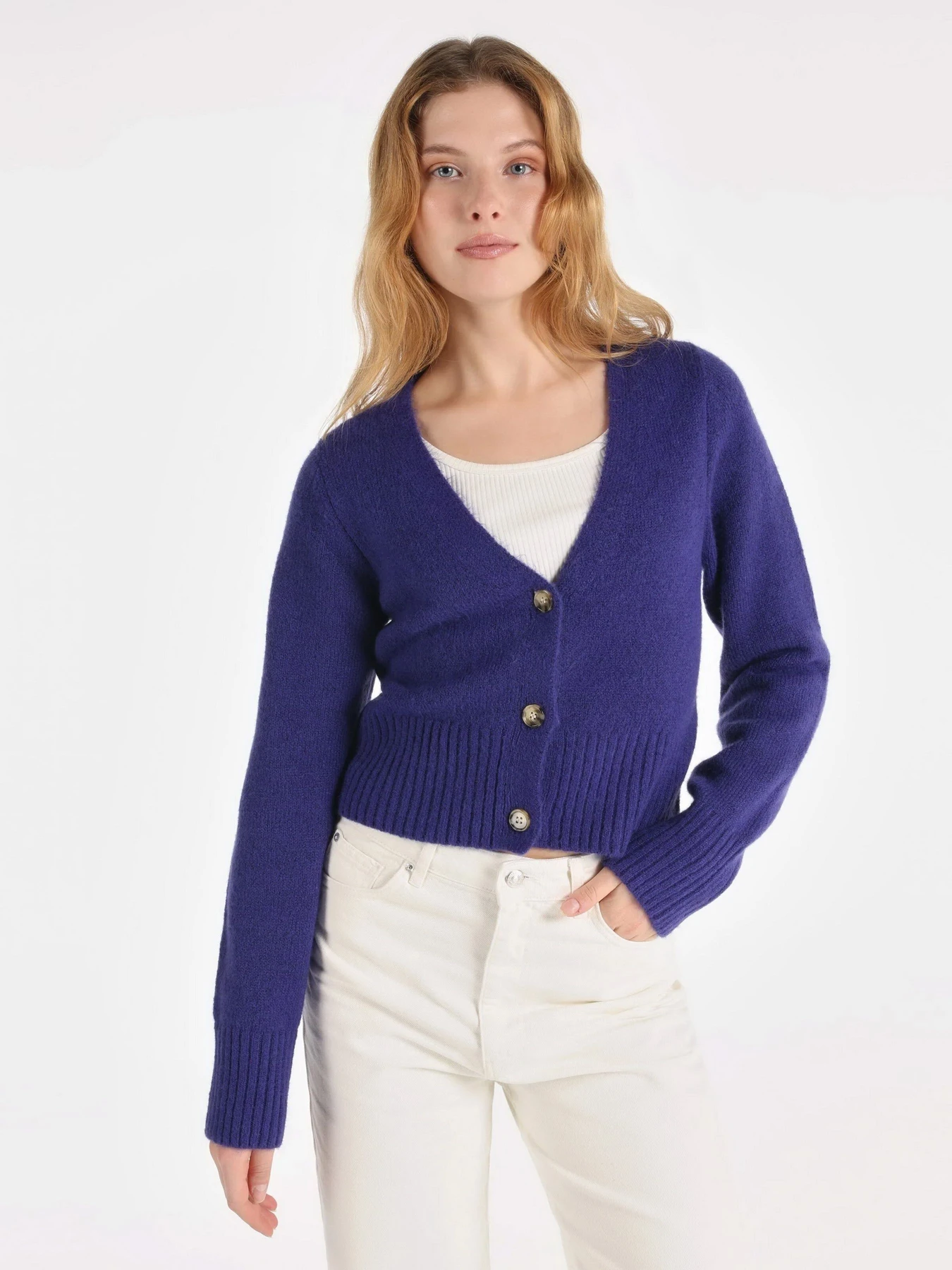 Свитры и кардиганы Colin’s модель CL1065260PRP Свитры и кардиганы Colin’s модель CL1065260PRP Фото