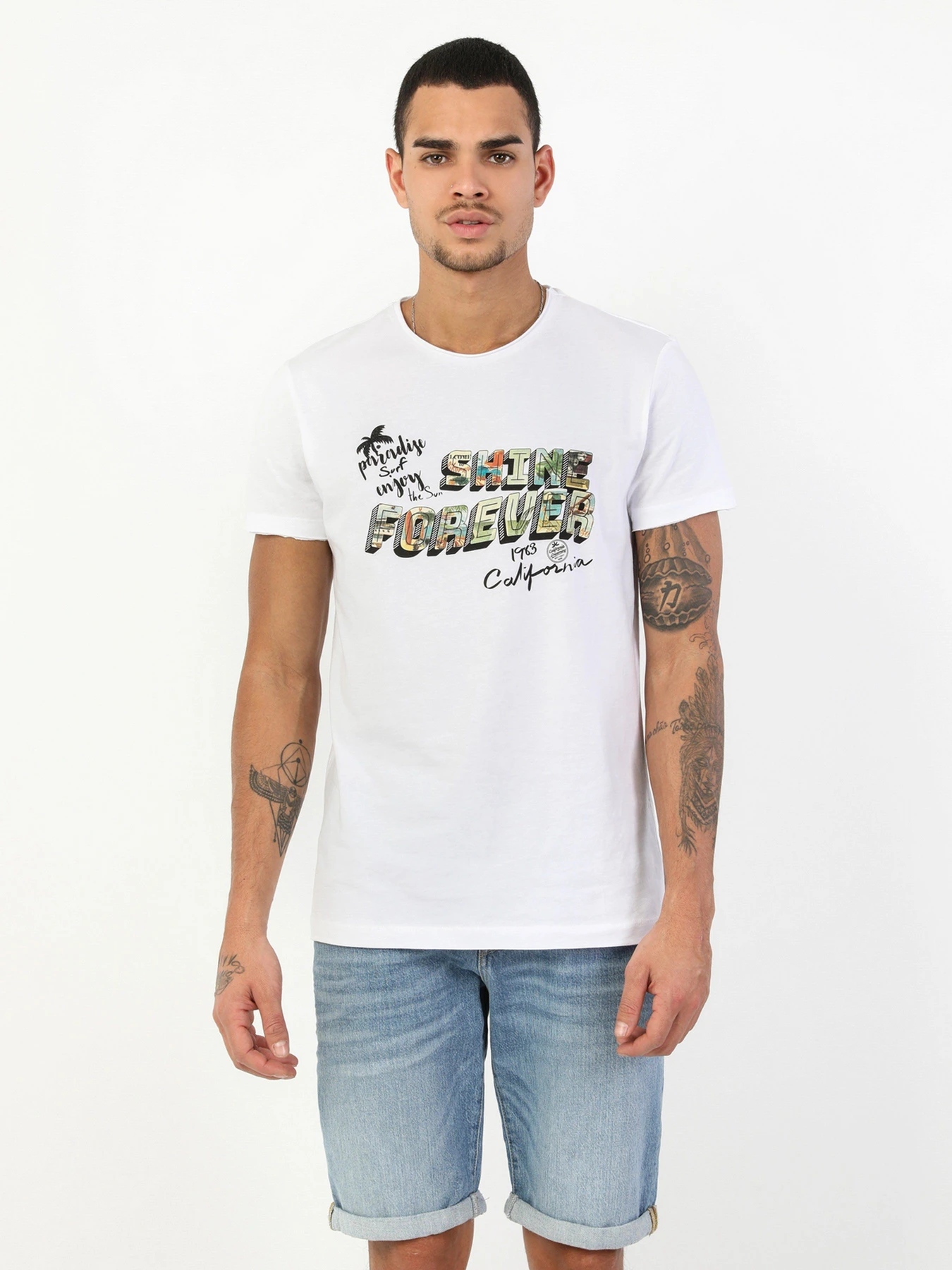 Футболки і поло Colin’s модель CL1047731WHT Футболки і поло Colin’s модель CL1047731WHT Фото
