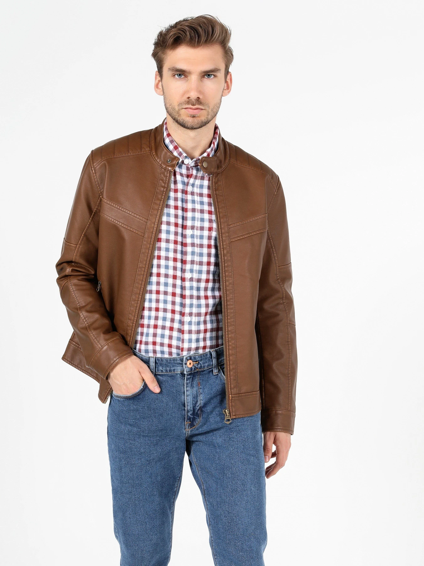 Куртки та дублянки Colin’s модель CL1050093BRW Куртки та дублянки Colin’s модель CL1050093BRW Фото