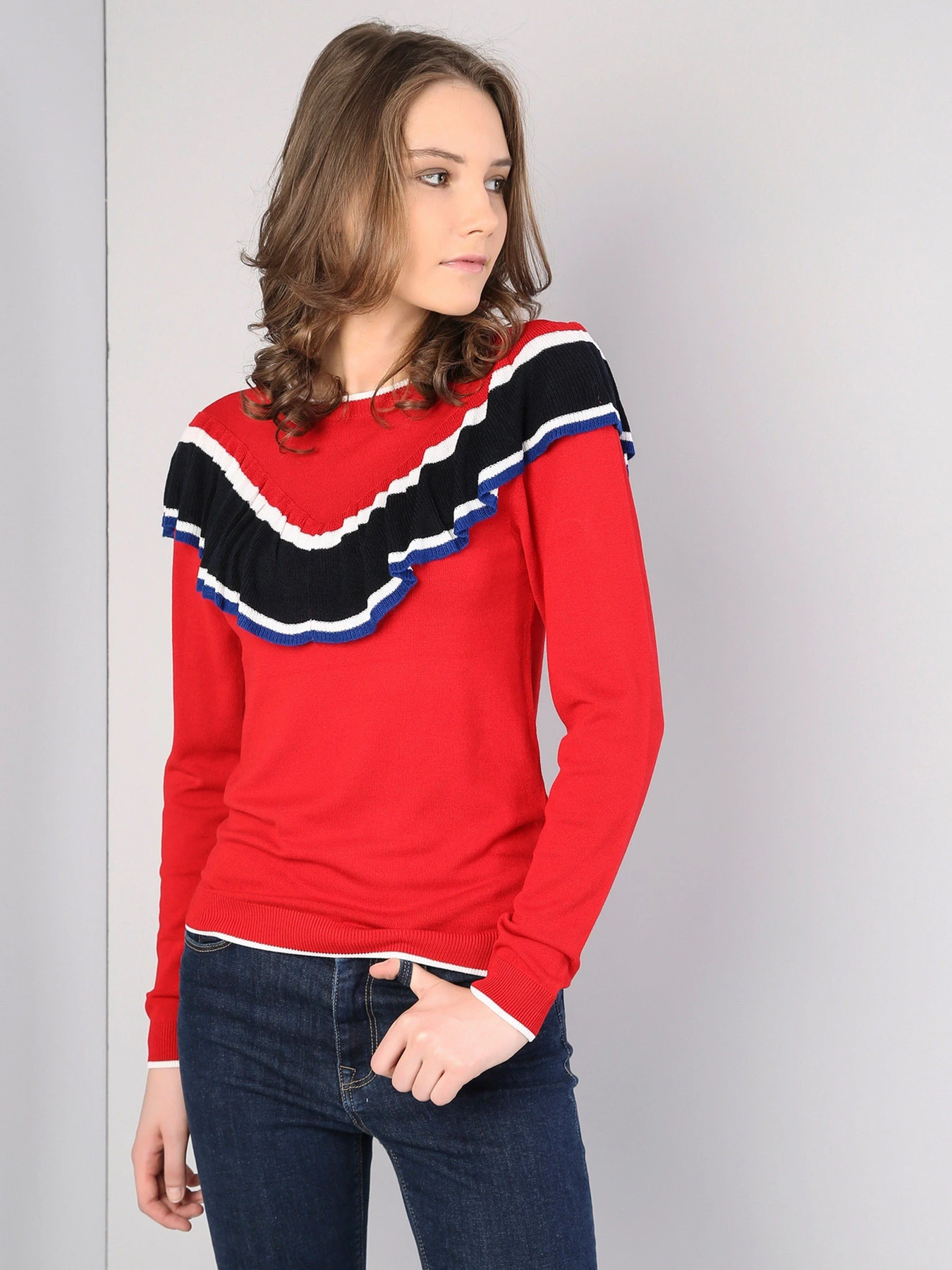 Свитры и кардиганы Colin’s модель CL1036817RED Фото