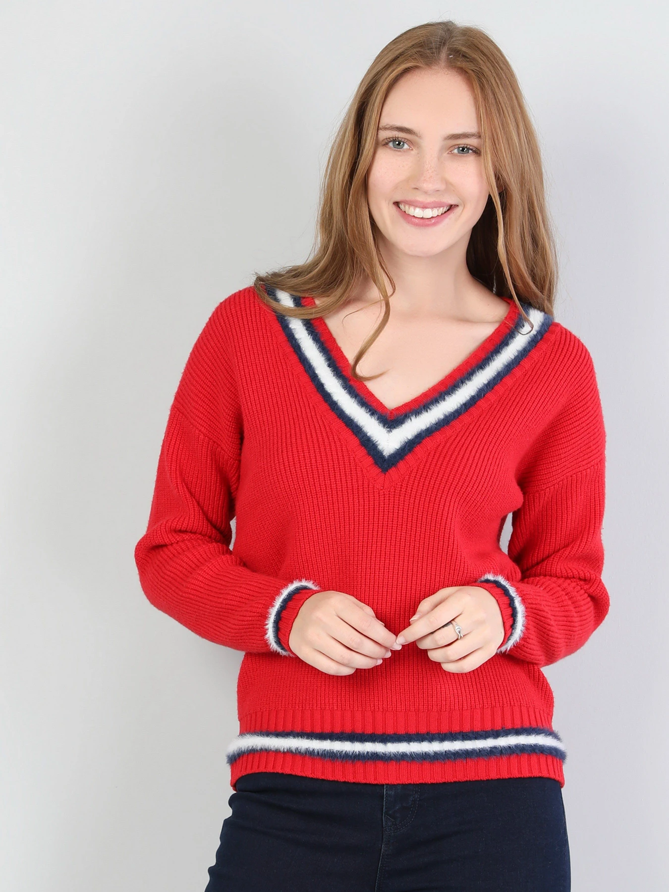 Свитры и кардиганы Colin’s модель CL1045616RED Фото