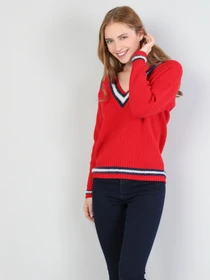 Свитры и кардиганы Colin’s модель CL1045616RED Фото