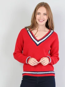 Свитры и кардиганы Colin’s модель CL1045616RED Фото