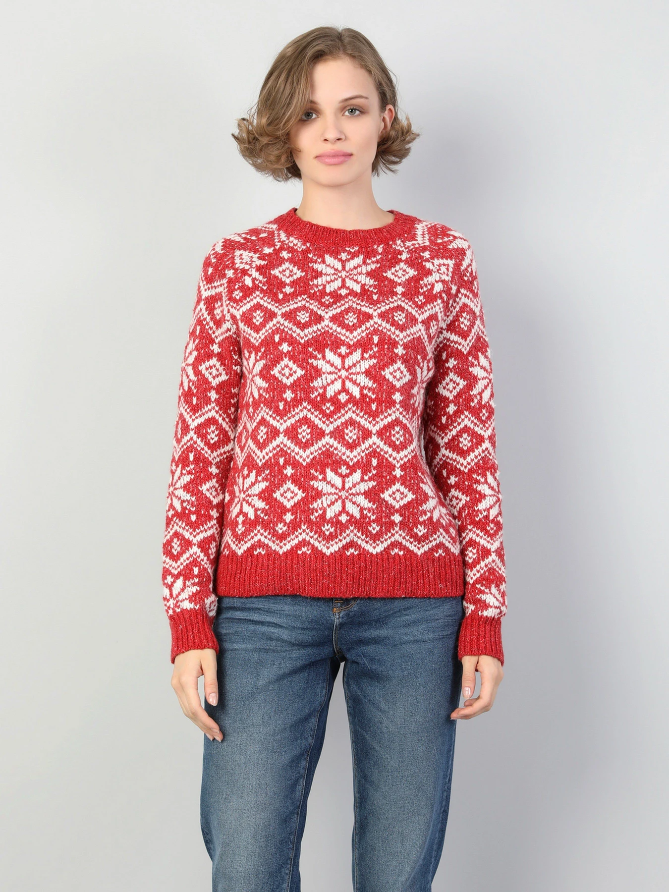 Свитры и кардиганы Colin’s модель CL1046048RED Фото