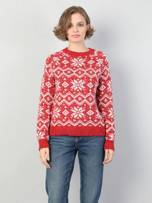 Свитры и кардиганы Colin’s модель CL1046048RED Фото
