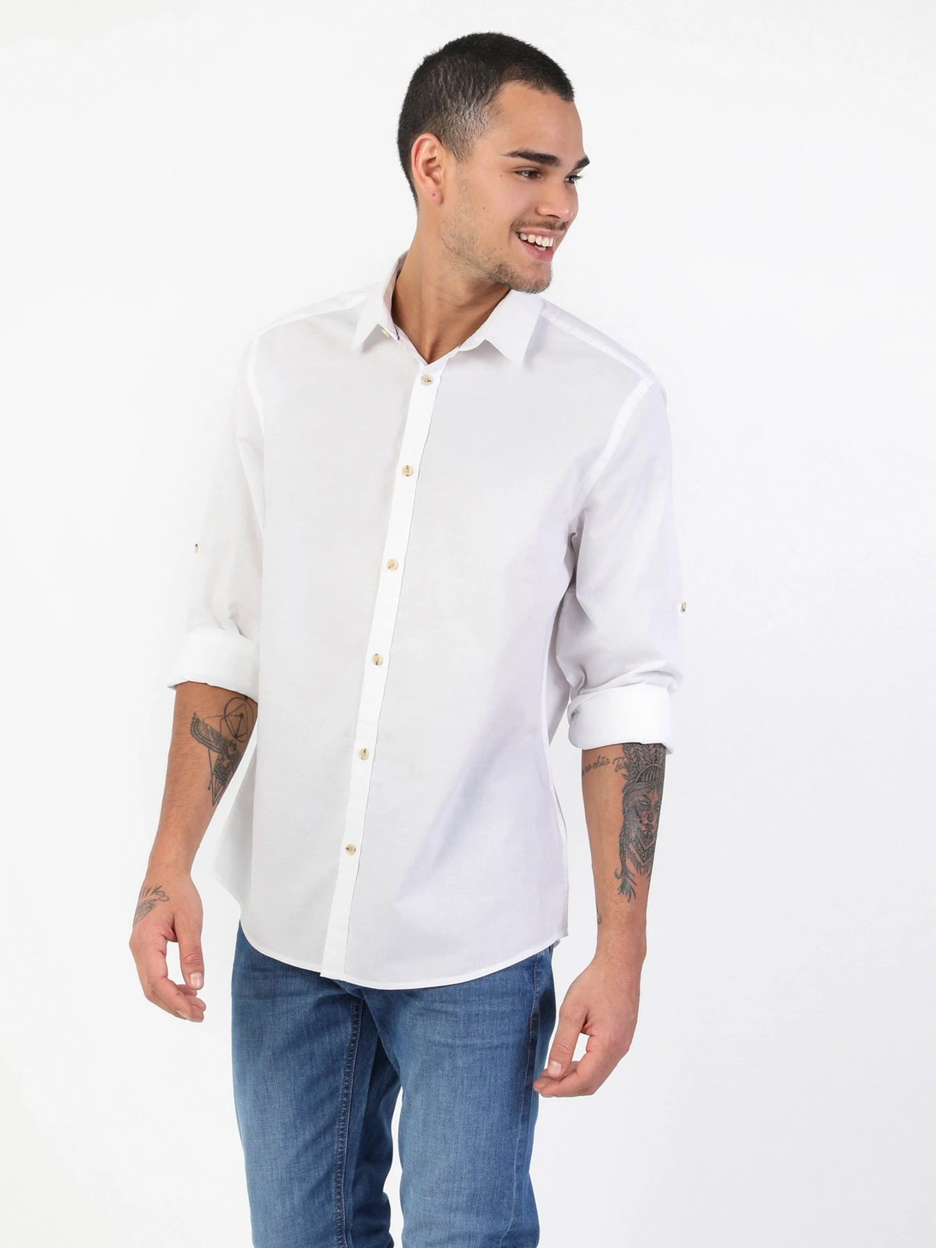 Рубашки Colin’s модель CL1042513WHT Рубашки Colin’s модель CL1042513WHT Фото