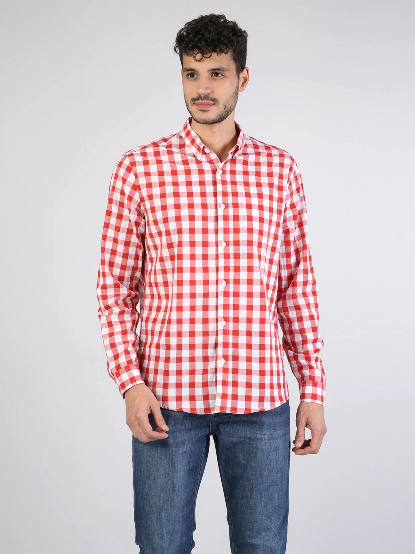 Рубашки Colin’s модель CL1043071RED Рубашки Colin’s модель CL1043071RED Фото