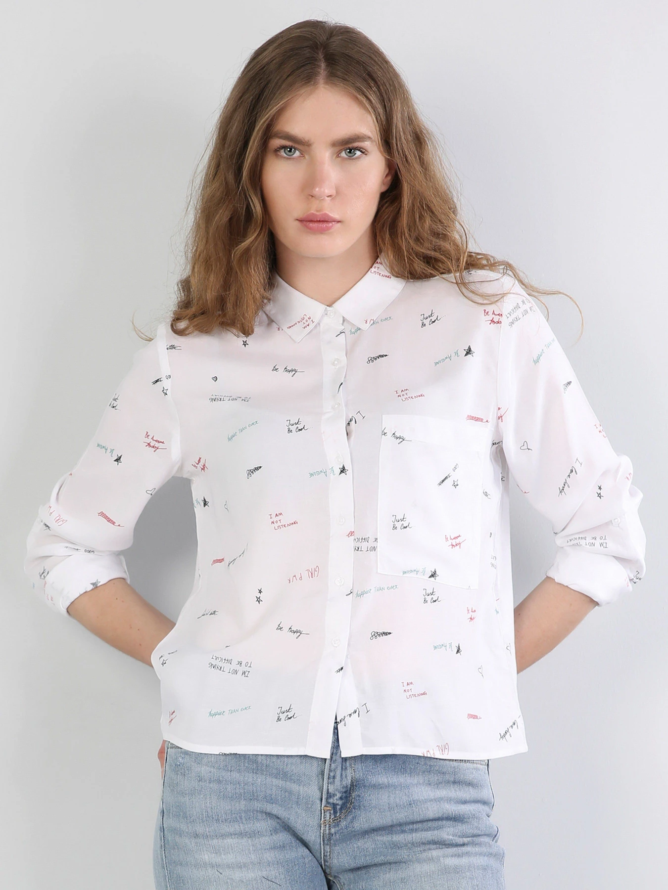 Сорочки Colin’s модель CL1043629WHT Сорочки Colin’s модель CL1043629WHT Фото