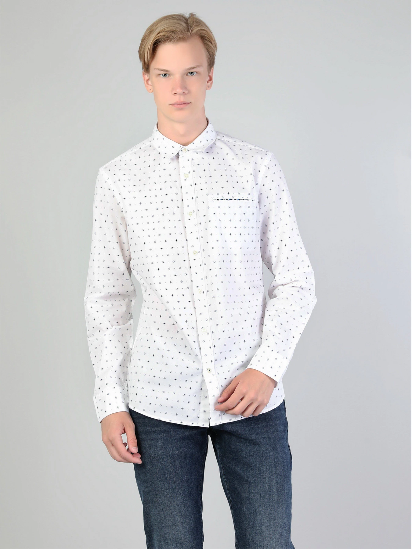 Рубашки Colin’s модель CL1045011WHT Рубашки Colin’s модель CL1045011WHT Фото